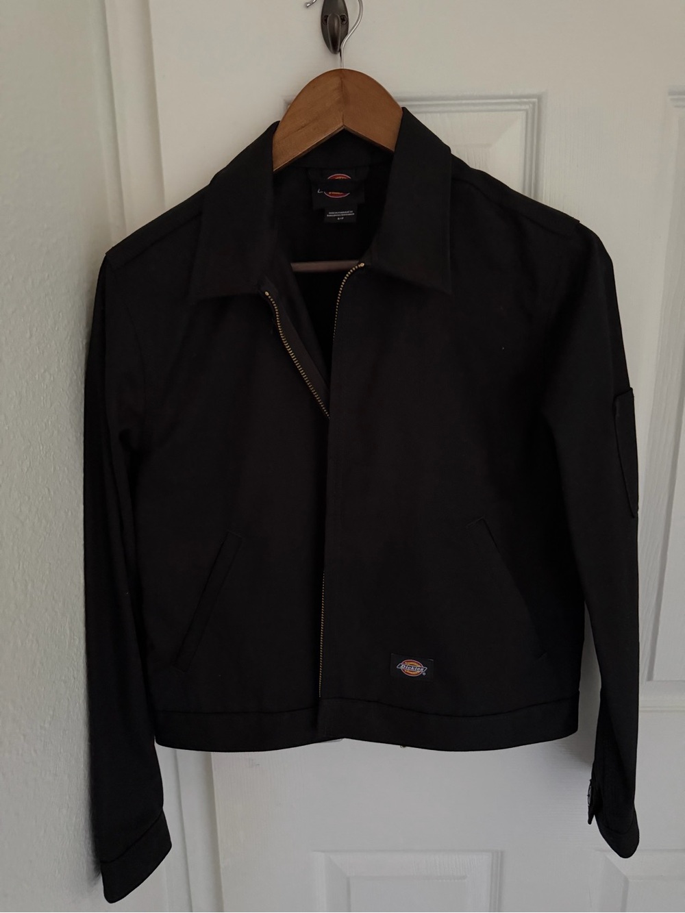 Dickies Black Women's Jean Jacket with Zip Front